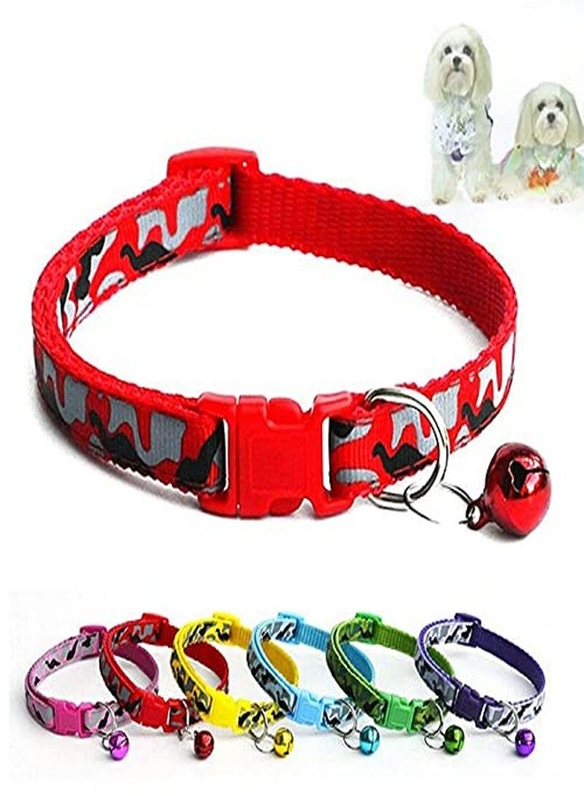 Pet Guard Cute Dog Cat Pet Collar Printed Easy Clip Buckle Bell Kitten Puppy- Color May Vary ( Buy 1 Get 1 Free ) - Image 5